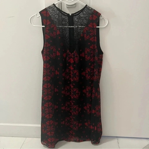 Alice + Olivia Lotus Flower Printed Sleeveless Dress- Size 0; Like New - Picture 1 of 12